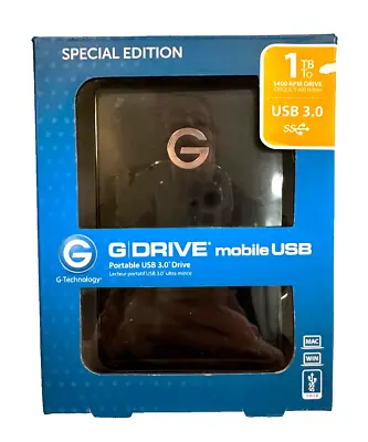 G-TECHNOLOGY 1TB G-DRIVE MOBILE USB PORTABLE HARD DRIVE Mac Apple HDD External • $42