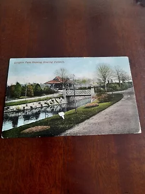 Old Postcard Longton Park Showing Bowling Pavilion (E.J.BLOOR No 508) • £6
