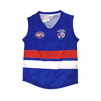 Western Bulldogds AFL Home Footy Guernsey Football Jumper Youth Kids Men Sizes • $36.99