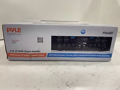 Pyle PTA44BT 4-Channel 500W Bluetooth Home Audio Amplifier - Black • $89.99