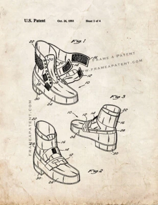 Michael Jackson's Anti-gravity Shoes Patent Print Old Look • £31.31