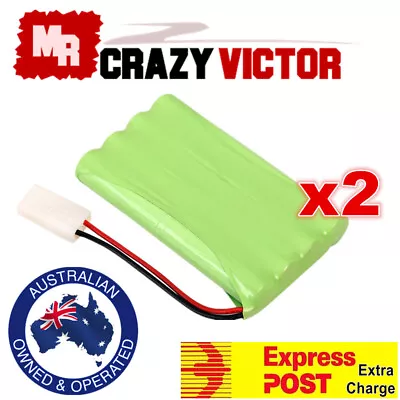 2x 9.6V 2x4 8AA 700mAh NI-MH Rechargeable Battery Pack Tamiya RC • $20.95