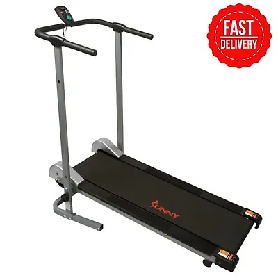Sunny Health & Fitness Manual Treadmill Exercise Machine For Running Cardio • $118.53