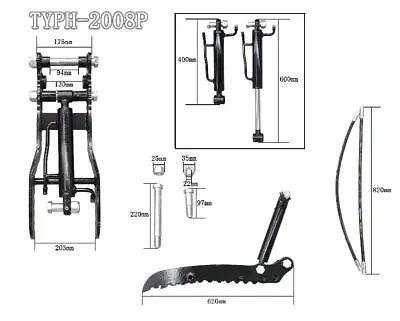 TYPHON Hydraulic Thumb Clip For Mini Excavators Smail Diggers Attachment 2008P • $395.59