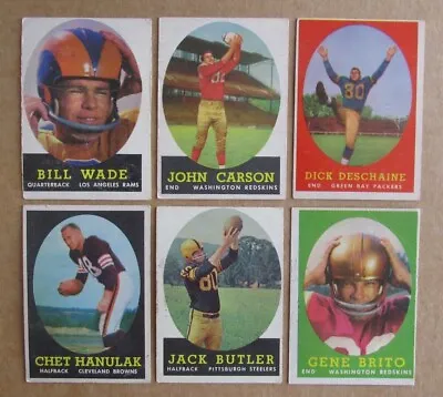 1958 Topps Football Card Singles Complete Your Set Pick Choose Updated 10/18 • $4.49