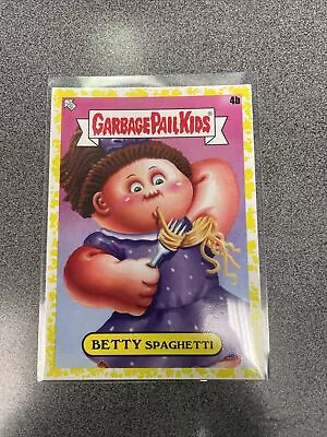 2021 Garbage Pail Kids Food Fight Yellow Phlegm Betty Spaghetti 4b • $5.14