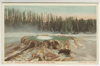 $4.50 • Buy National Park Postcard Punch Bowl Spring - Yellowstone Park - Vintage B23