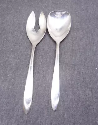 Meriden Silverplate Co. FIRST LADY Serving Set - Fork & Spoon 7 1/2  • $8.32