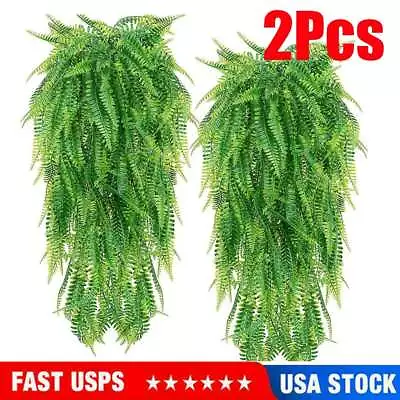 2 * Artificial Hanging Plants Vines Fake Ivy Ferns Outdoor Wedding Garland Decor • $9.65