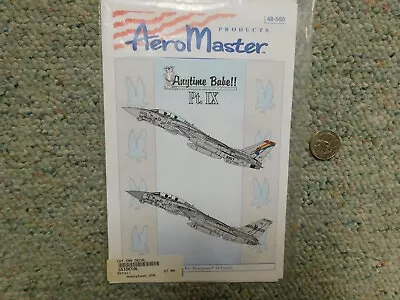 Aeromaster Decals 1/48 48-560 Anytime Babe!! Part IX F-14s  H108 • $11.50