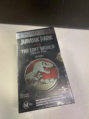 JURASSIC PARK AND THE LOST WORLD - BOX SET - Factory Sealed VHS New • $69