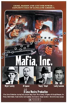 Mafia Inc. Capone Lansky Siegel Luciano Movie Poster Style Print • $6.49