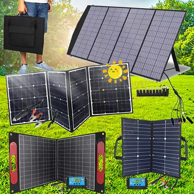 400W Portable Solar Panel Foldable For Power Station Outdoor Camping RV Phone • $84.99