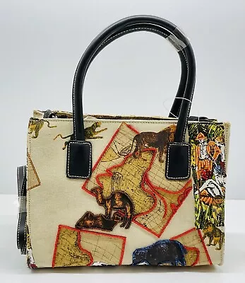 Vintage NWT Safari Jungle Animal Purse Handbag African Adventure Beaded Retro • $15