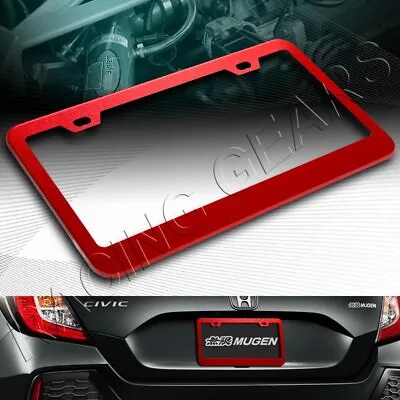 1 X Car Auto Metal License Plate Frame Holder Red Aluminum Alloy Front Or Rear • $7.95