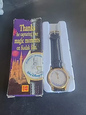 Vintage Walt Disney World 25th Anniversary Watch Cinderella Castle Kodak NIB • $5.99