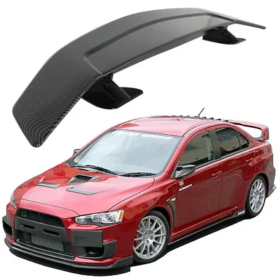 46  GT Style Carbon Look Car Trunk Lid Spoiler Wing For Mitsubishi Lancer EVO X • $99.25