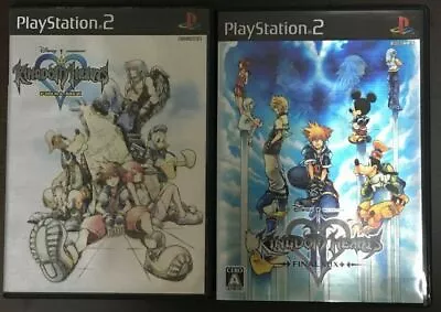 PS2 Kingdom Hearts Final Mix I & II + 2 Game Set Japan • $25.97