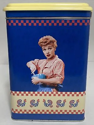 Vintage I Love Lucy Cooking Kitchen Canister Tin Collectible / 6x6x8 • $48.49