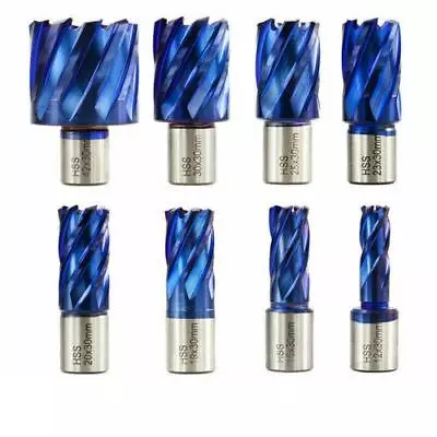 £13.18 • Buy Annular Mag Drill Cutter Blue Nano Coating HSS Rota Broach Type Weldon Shank Bit