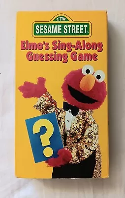 Sesame Street - Elmos Sing-Along Guessing Game (VHS 1996) • $6.90