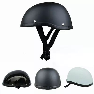 Vintage Motorcycle Half Helmet Cap Scooter Chopper Street Bike Open Face Helmet • $39.45