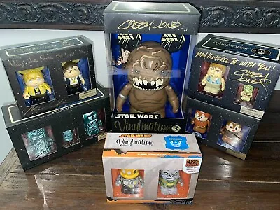 Disney Star Wars Vinylmation Artist Auto Skywalker Han Solo Yoda Rancor Rare! • $400