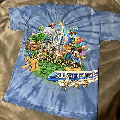 Vintage Walt Disney World Wrap Around Tie Dye Medium T-Shirt *FREE SHIPPING* • $39.99
