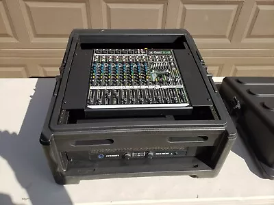Compact Portable PA/DJ System (Mackie ProFX12v2 Mixer Crown Audio XLS 802D) • $600