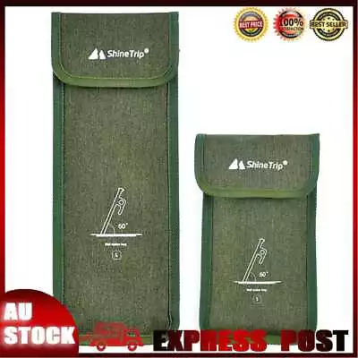 $7.49 • Buy Outdoor Camping Tent Peg Nail Storage Bag Tent Hammer Wind Rope Kit Holder Pouch