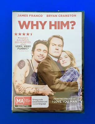 WHY HIM?  James Franco Bryan Cranston (2016) DVD • $7