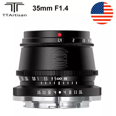 TTArtisan MF 35mm F1.4 APS-C Frame Large Aperture Camera Lens For Sony E Mount • $64.39