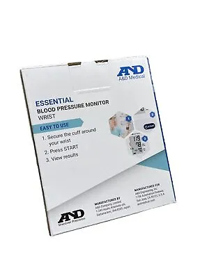 A&D Medical Essential One Button Wrist Blood Pressure Monitor 5.3-8.5 /13.5-2... • $19.99