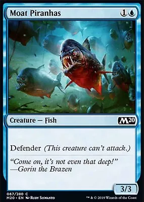 MTG Magic The Gathering Moat Piranhas (67/357) Core Set 2020 NM • $0.99