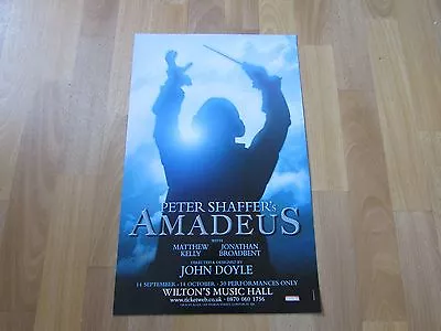 AMADEUS Inc Matthew KELLY & BROADBENT Original WILTONS Music Hall Theatre Poster • £17.99