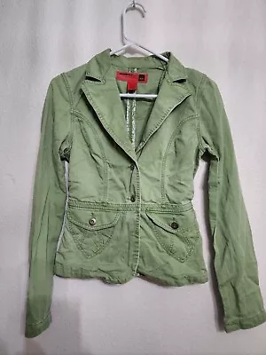 Women's Mossissue By Mossimo Green Denim Jacket Size S • $11