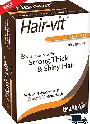 HealthAid Hair-Vit Strong & Shiny Hair (Hair Vitamins) 90 Capsules.. • £23.28