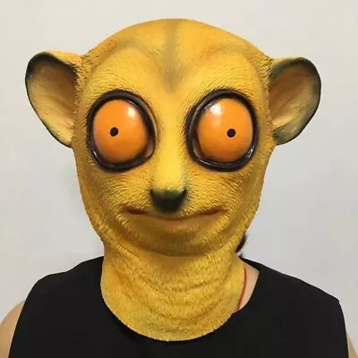 Latex Loris Monkey Mask Halloween Mosquerade Costumes Novelty Headgear Cosplay • $27.99