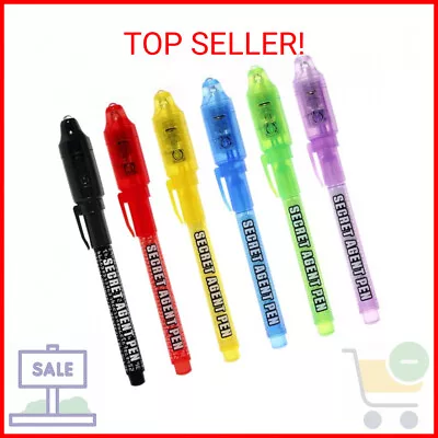 MALEDEN Invisible Ink Pen Upgraded Spy Invisible Ink Pen With UV Light Magic Ma • $13.97