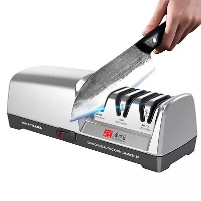 TAIDEA 3 Stage Electric Knife Sharpener Kitchen Scissor Knife Sharpening Tools • $72.80