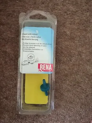 £4.99 • Buy Rena Silicone One Way Check Valve For Standard Aquarium Air Pumps