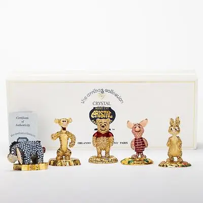 Arribas Disney Figurine With Swarovski Crystals Winnie The Pooh Set • $979.81