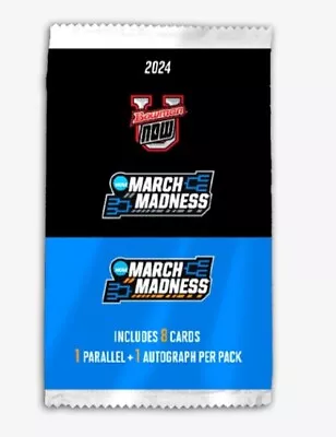 2023-24 Bowman U Now NCAA® March Madness® Sealed Pack W/ Auto *Pre-Sale* • $269.99