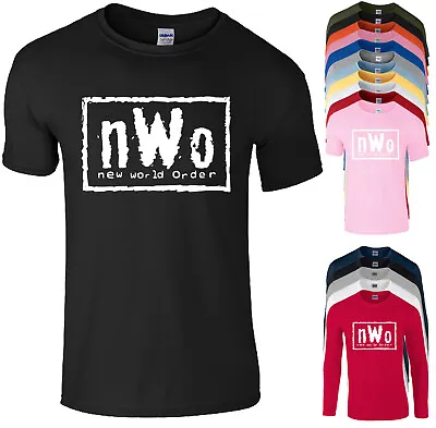 Nwo T Shirt Wrestling Wcw Wwf Wwe Aew Ufc Mens Children Womans Kids Tee Top W • £17.99