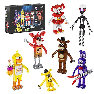 MOC FNAF Ultimate Custom Night Freddy Building Toys Horror Doll Model Kids Gifts • $53.89