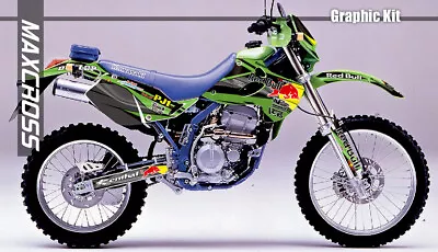 KAWASAKI KLX250 SR/E/R/D-Tracker 1993 - 2004  MAXCROSS GRAPHICS KIT DECAL NHR1 • $148.52