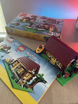 EUC LEGO CREATOR 3 IN 1 LOG CABIN HOUSE ( 5766 ) 2011 ORIGINAL BOX MANUALS Boys • $79.90