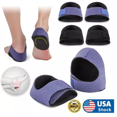 1Pair Heel Protectors Pads Plantar Fasciitis Arch Wrap Support Foot Pain Relief • $6.71