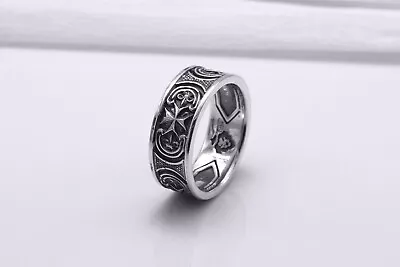 Fashion Maltese Cross Ring Unique Men Finger Band Handmade Classic Jewelry • $79