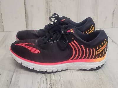 Brooks Sneakers Women 7.5 Black Pink Pure Flow Running Shoes  Athleisure • $22